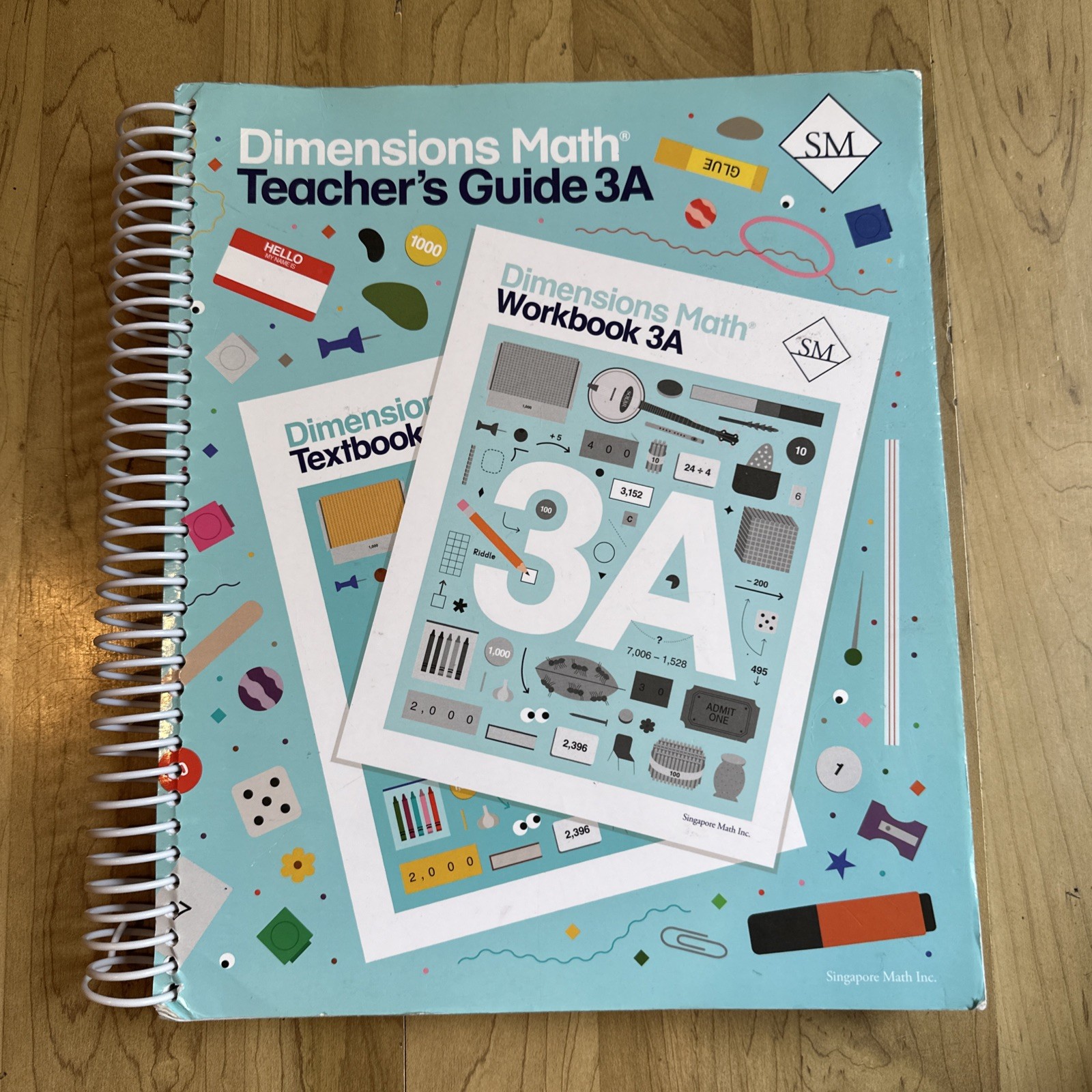 Dimensions Math Teacher’s Guide 3A | Singapore Math Inc. [Spiral-bound]