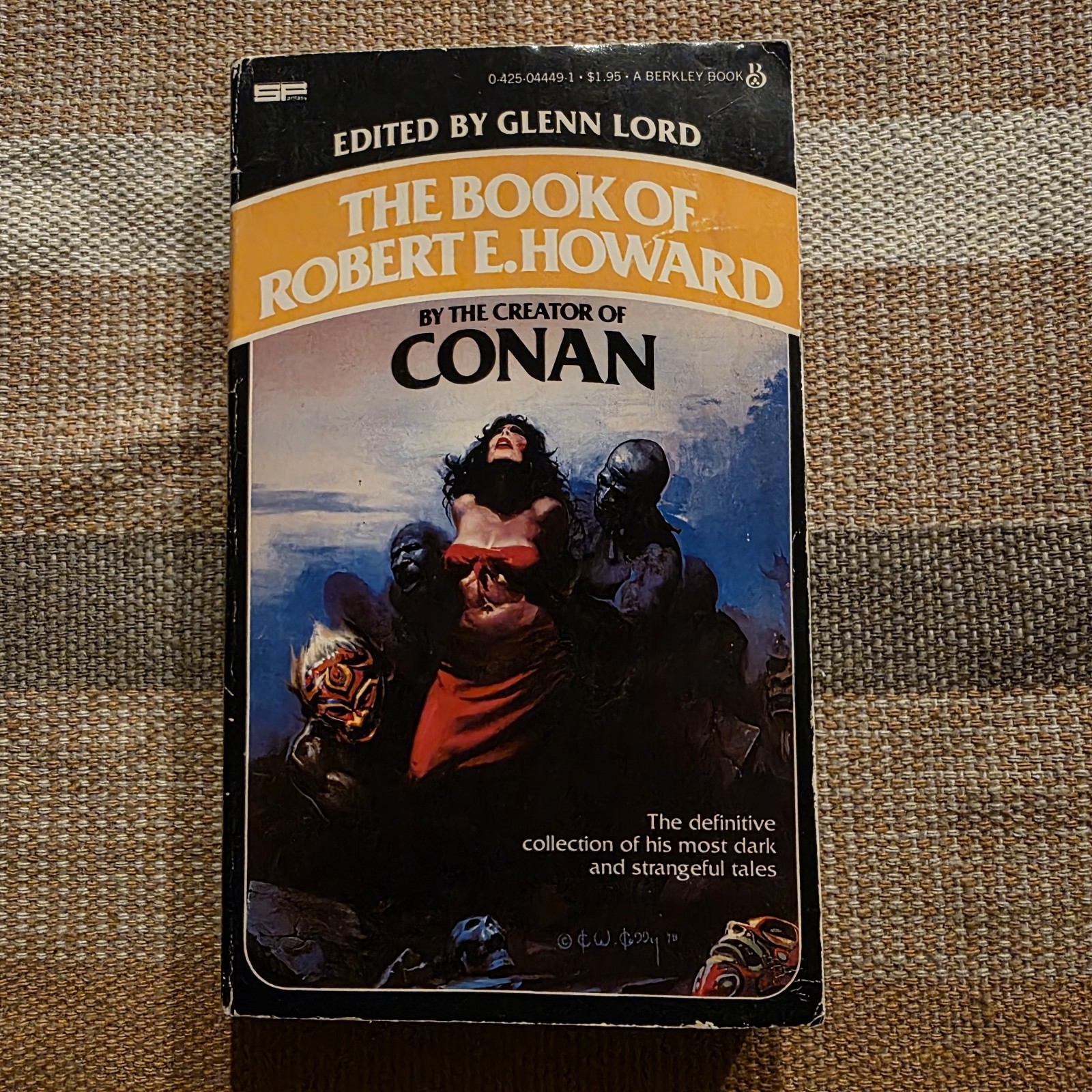 Book of Robert E Howard PB Glenn Lord 1980 1st Berkley Conan Fantasy
