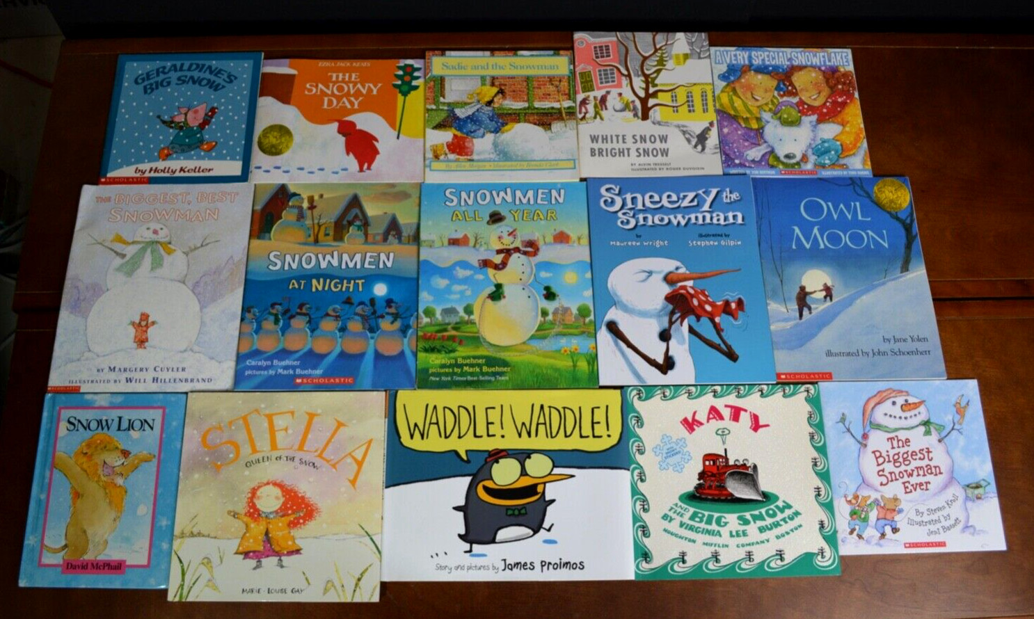 Lot of 15 Winter & Snow Themed Picture Books Snowman Penguins Cold Ice L3