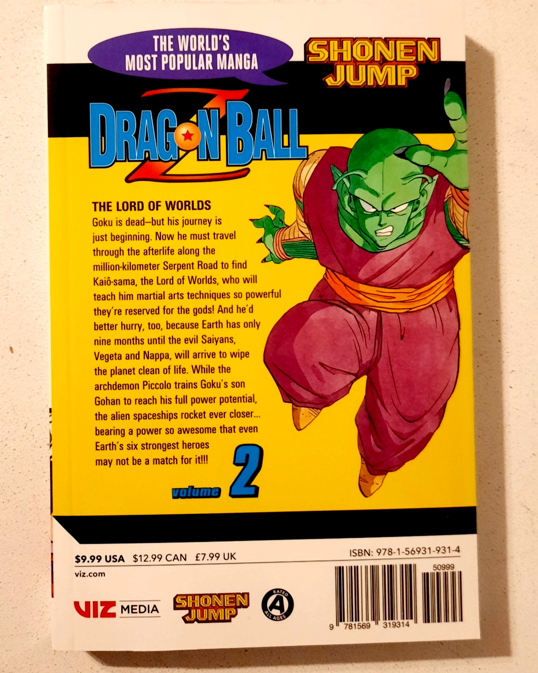 Dragon Ball Z, Volume 1, 2 & 3 Akira Toriyama Shonen Jump Manga Paperbacks