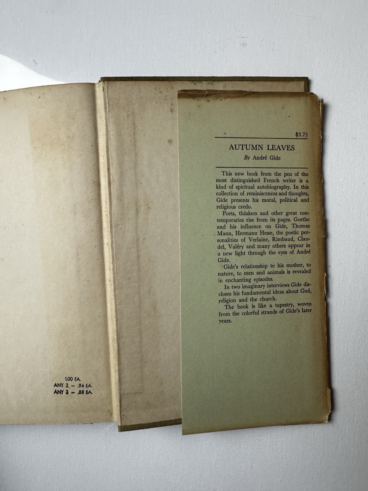 Gerard de Nerval 1808-1855 Poet Traveler Dreamer SA Rhodes 1951 Hardcover