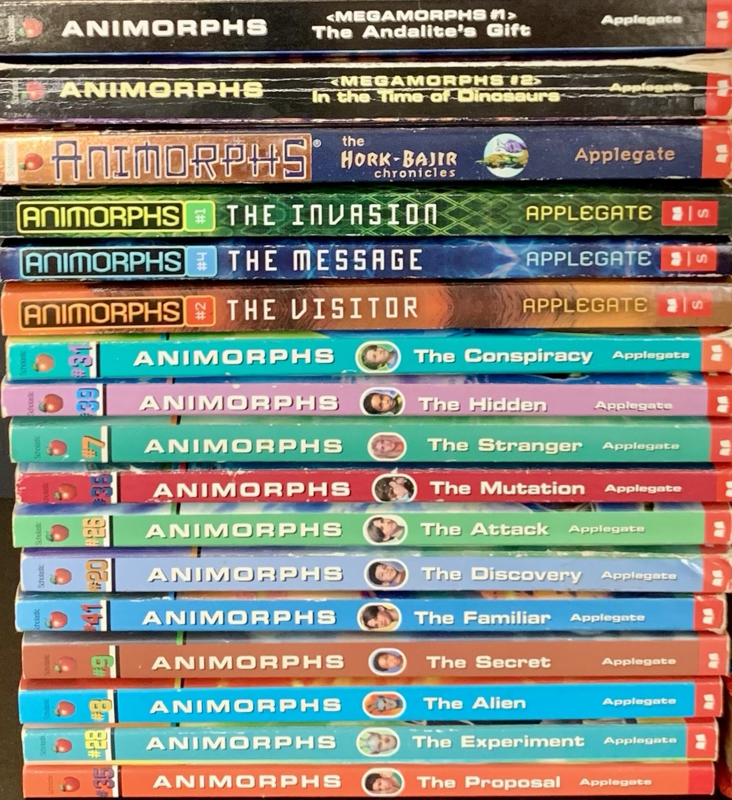 (17 sc) ANIMORPHS series K.A. Applegate fantasy YA
