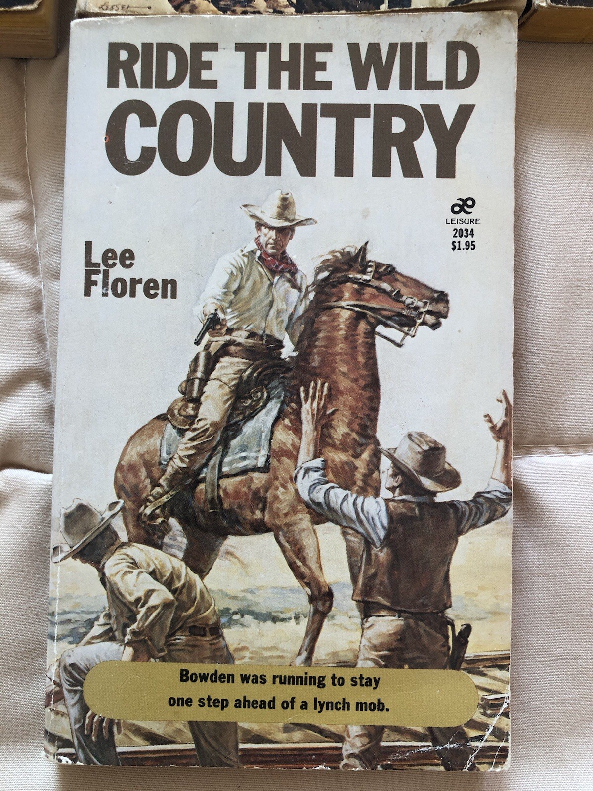 Lot of 7 Vintage Western Vintage Paperback Books- Louis L’amour, Ride Wild Coun…