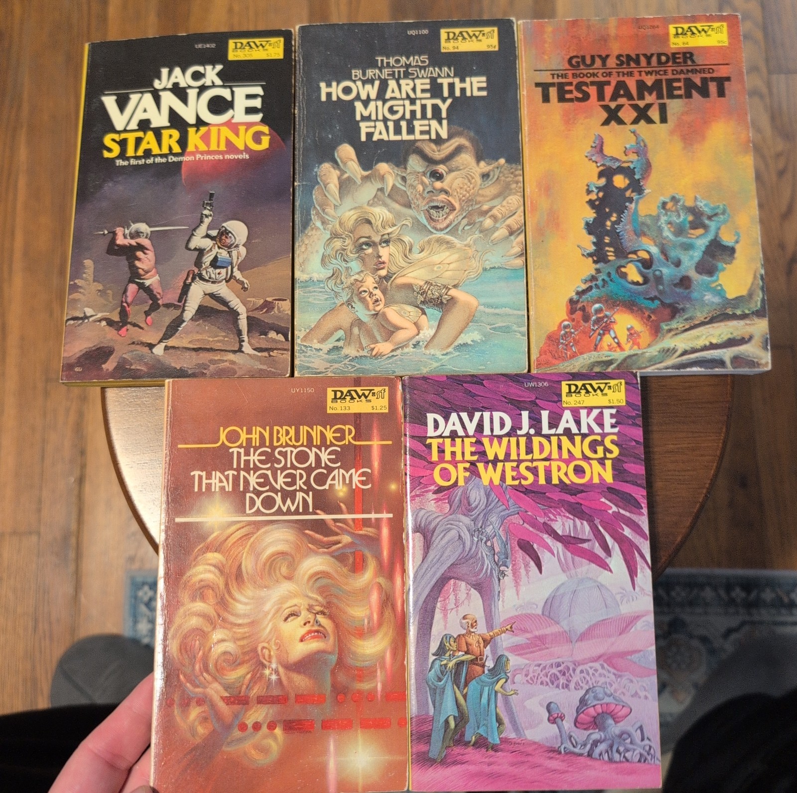 Bargain DAW Book Lot 5 Sci-Fi Paperbacks for $25 Vintage Good Condition
