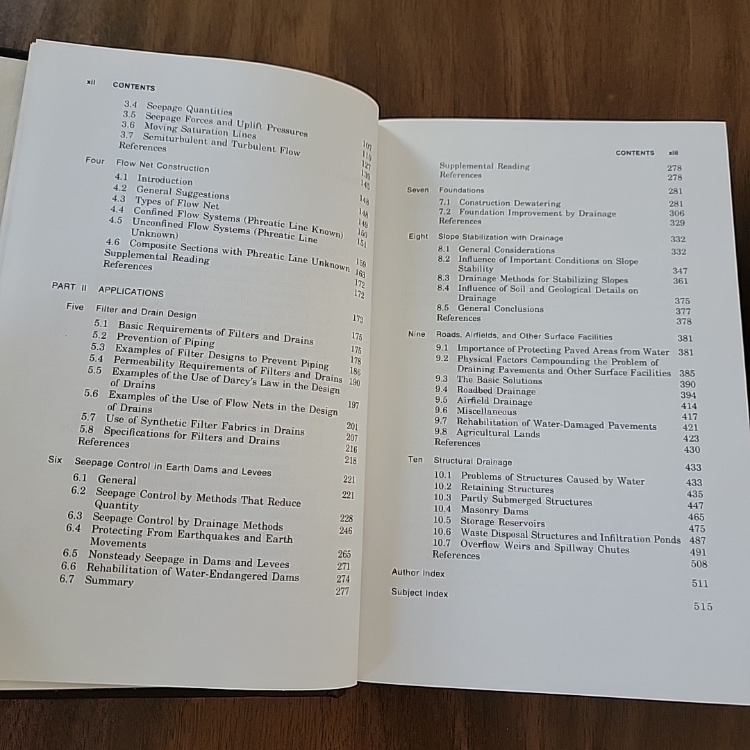 Seepage, Drainage, and Flow Nets, 2nd edition by Harry R. Cedergren