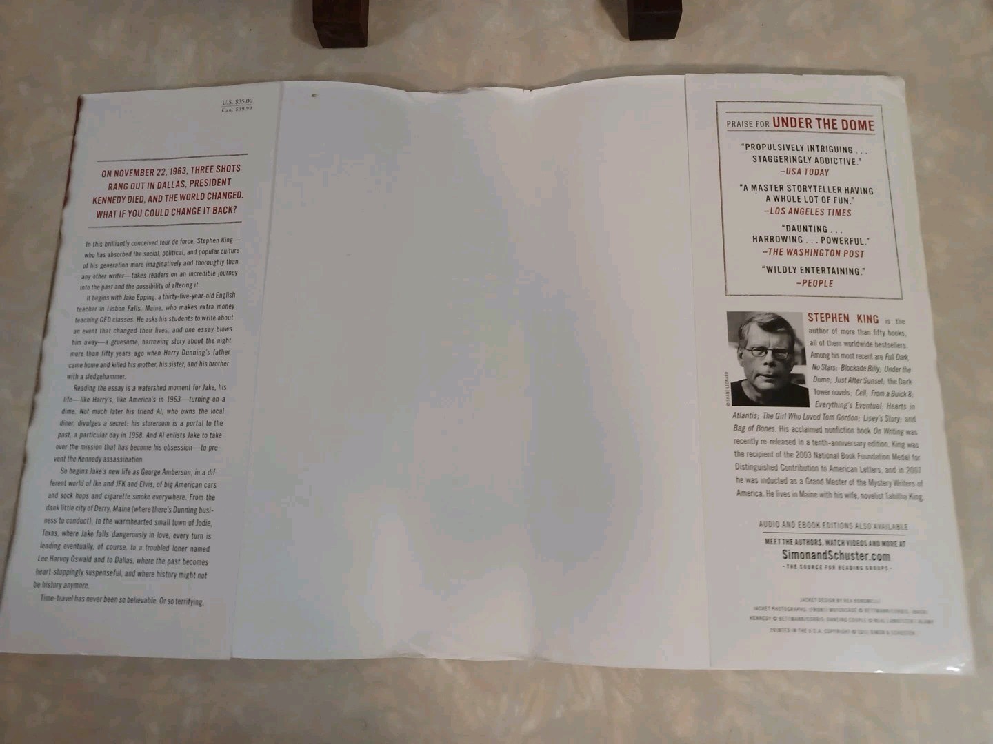 11/22/63 – Stephen King SIGNED HCDJ 1st Edition/1st Printing