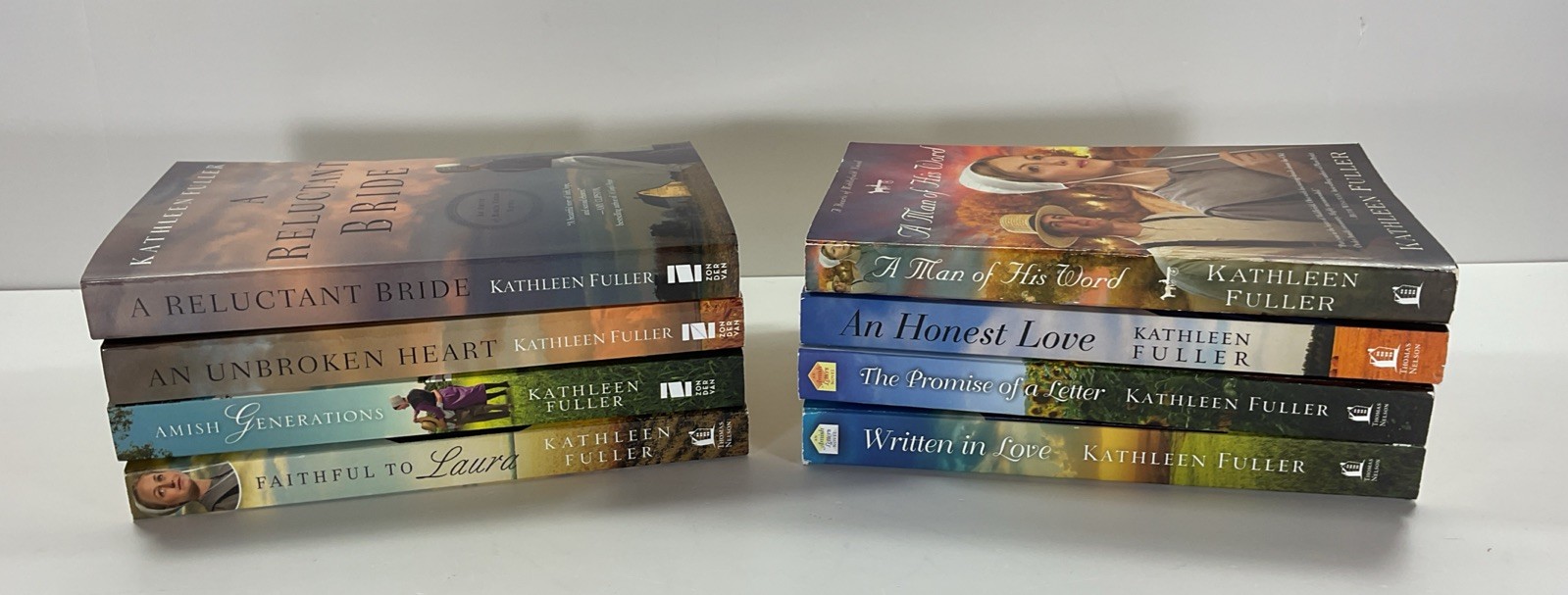 A Reluctant Bride An Unbroken Heart An Honest Love Lot of 8 Kathleen Fuller PB