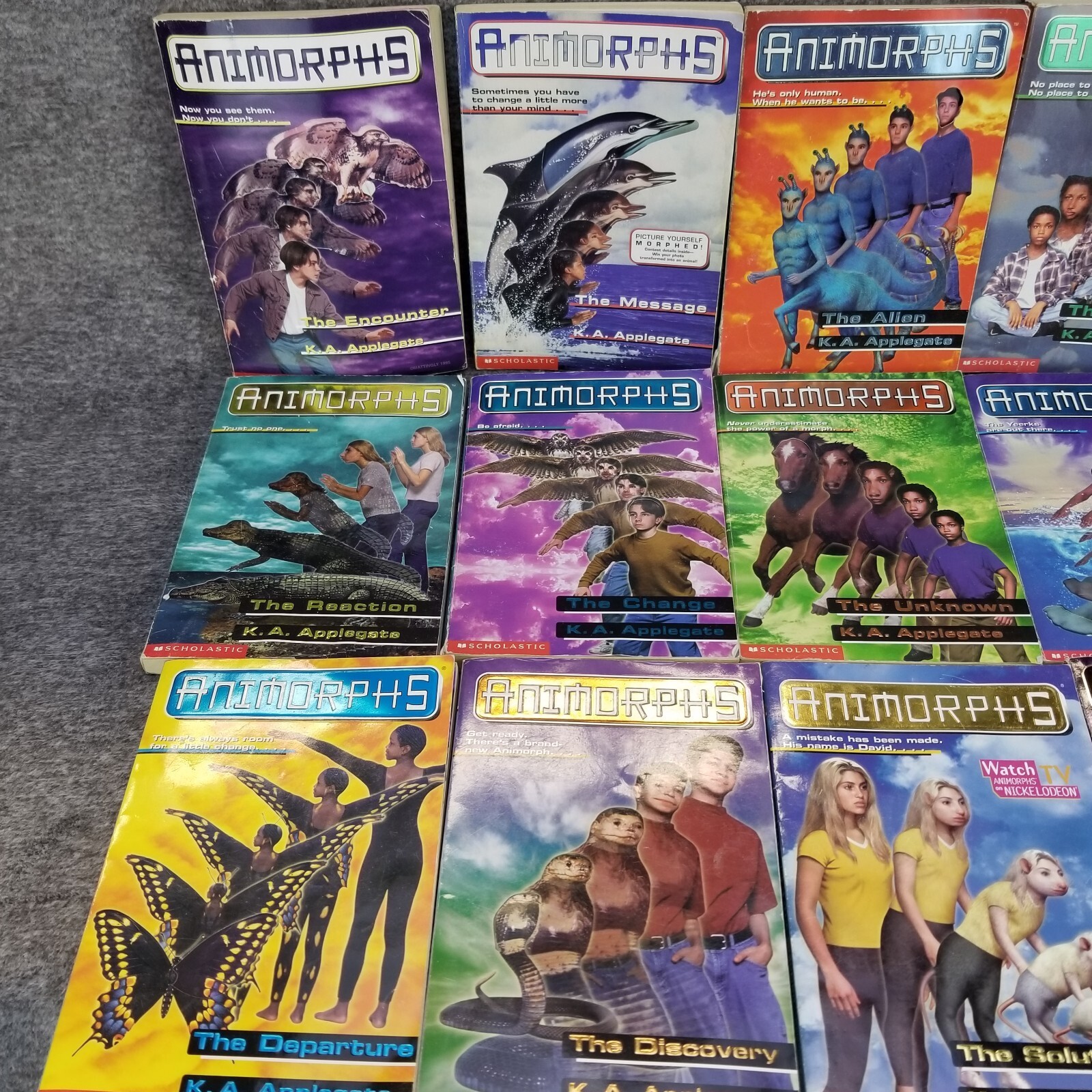✅Lot Of 15 | 13-Animorphs by K.A. Applegate+ 2-Megamorphs PB Chapter Book Series