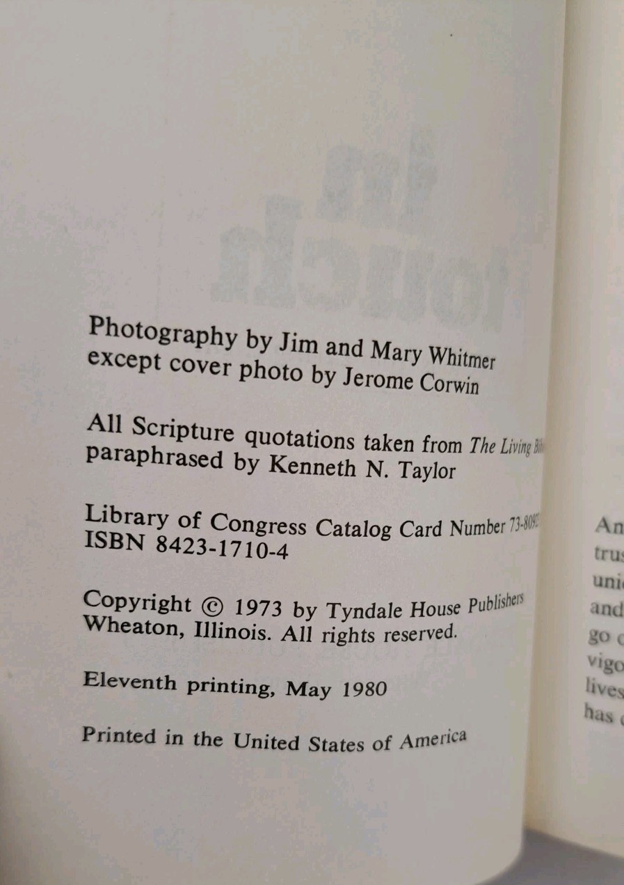 In Touch Selections From The Living Bible Hc Tyndale House Publishers 1980