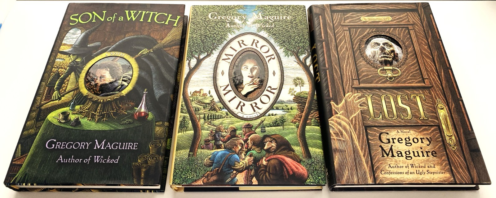 Gregory Maguire, Son of a Witch, Lost, Mirror Mirror, HC/DJ, 1st/1sts, Lot of 3