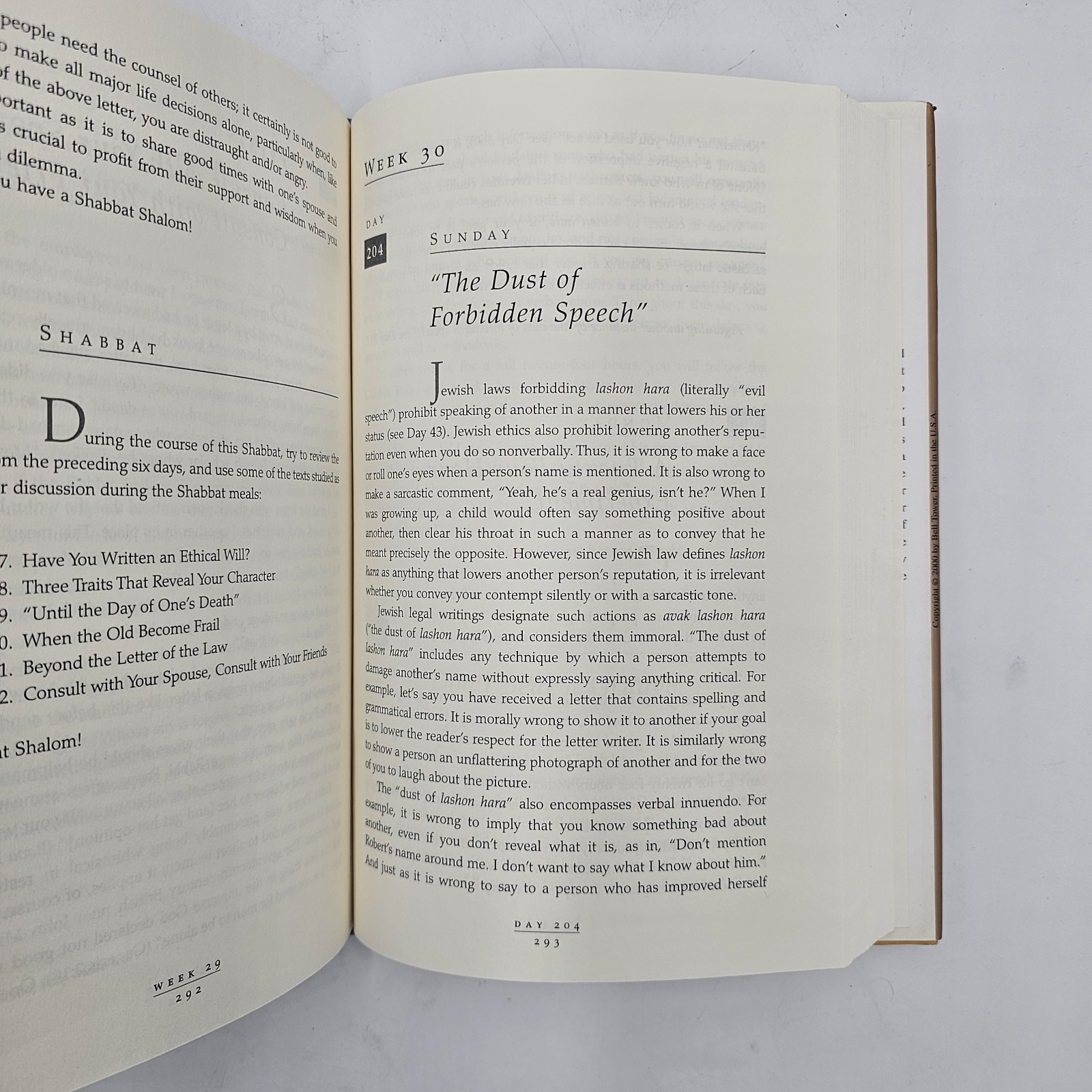 The Book of Jewish Values by Rabbi Joseph Telushkin | Daily Ethics Study Copy HC