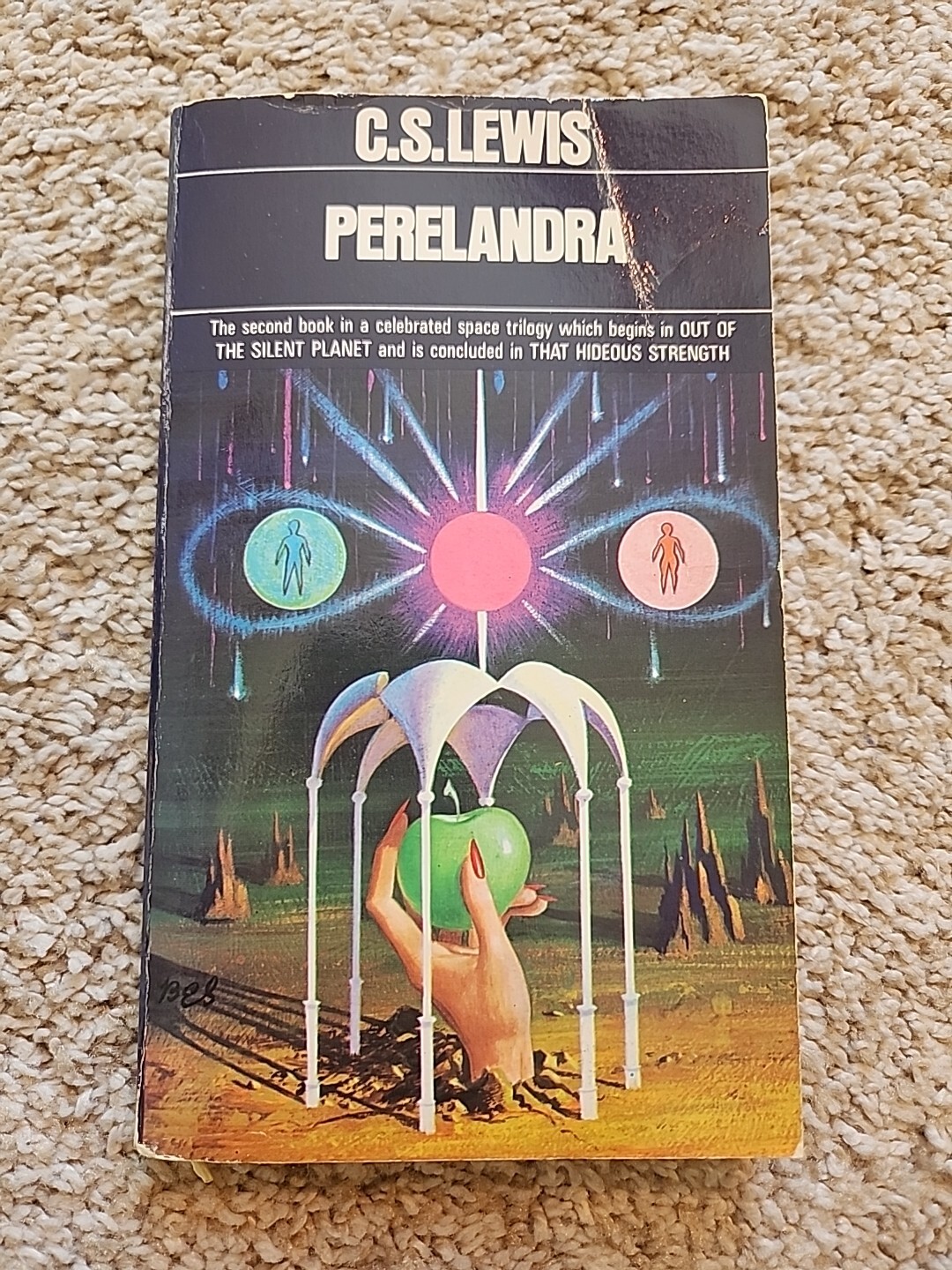 PERELANDRA by C.S. Lewis 1965 Vintage Paperback Macmillan Company Sci-Fi