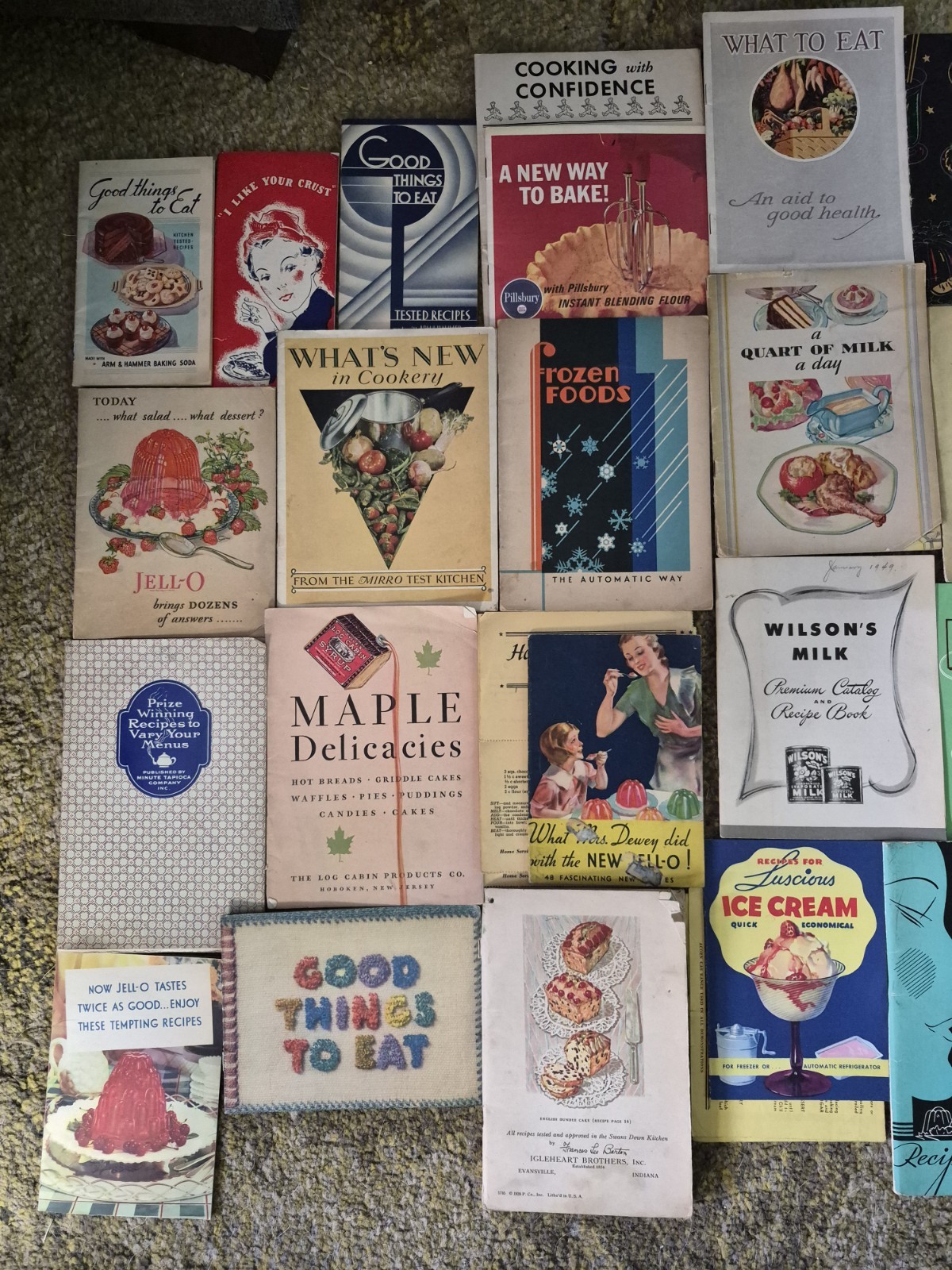 Lot Of 88 Vintage Cooking 1920s Up Pamphlet Booklet Advertising Recipes Paper