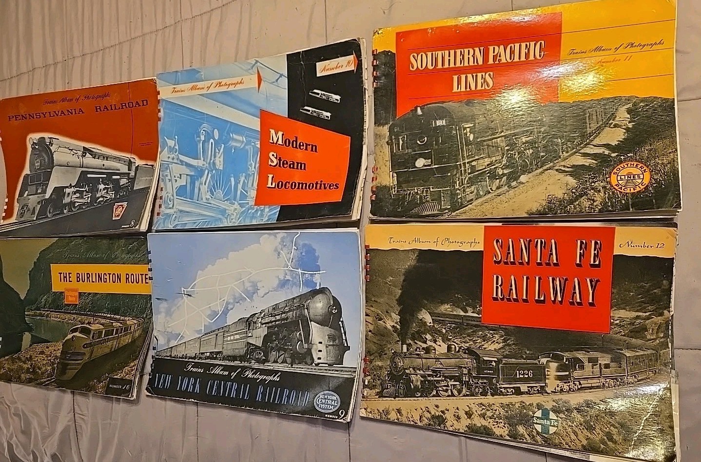 ESTATE: Vintage 1940’s Lot of 6 1st Edtion “Trains Album of Photographs” Books