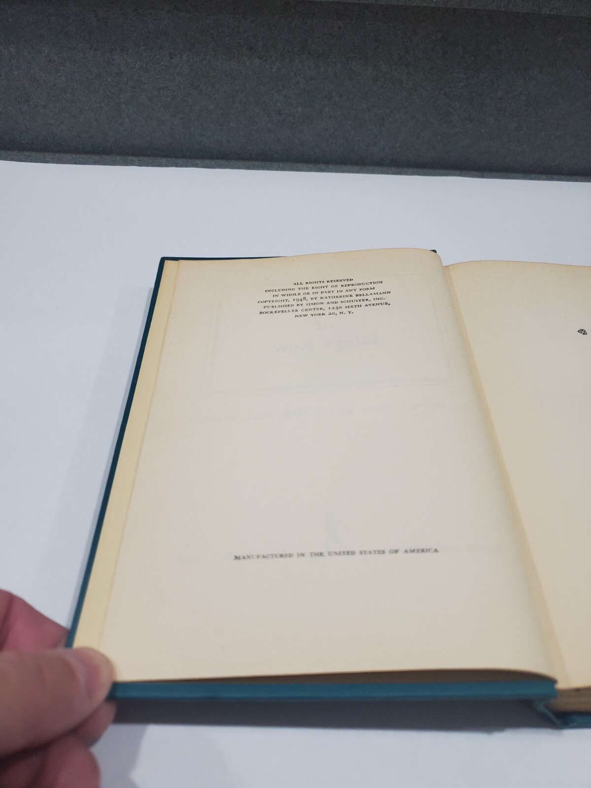 Parris Mitchell of Kings Row, by Henry and Katherine Bellamann, 1948, Hardback