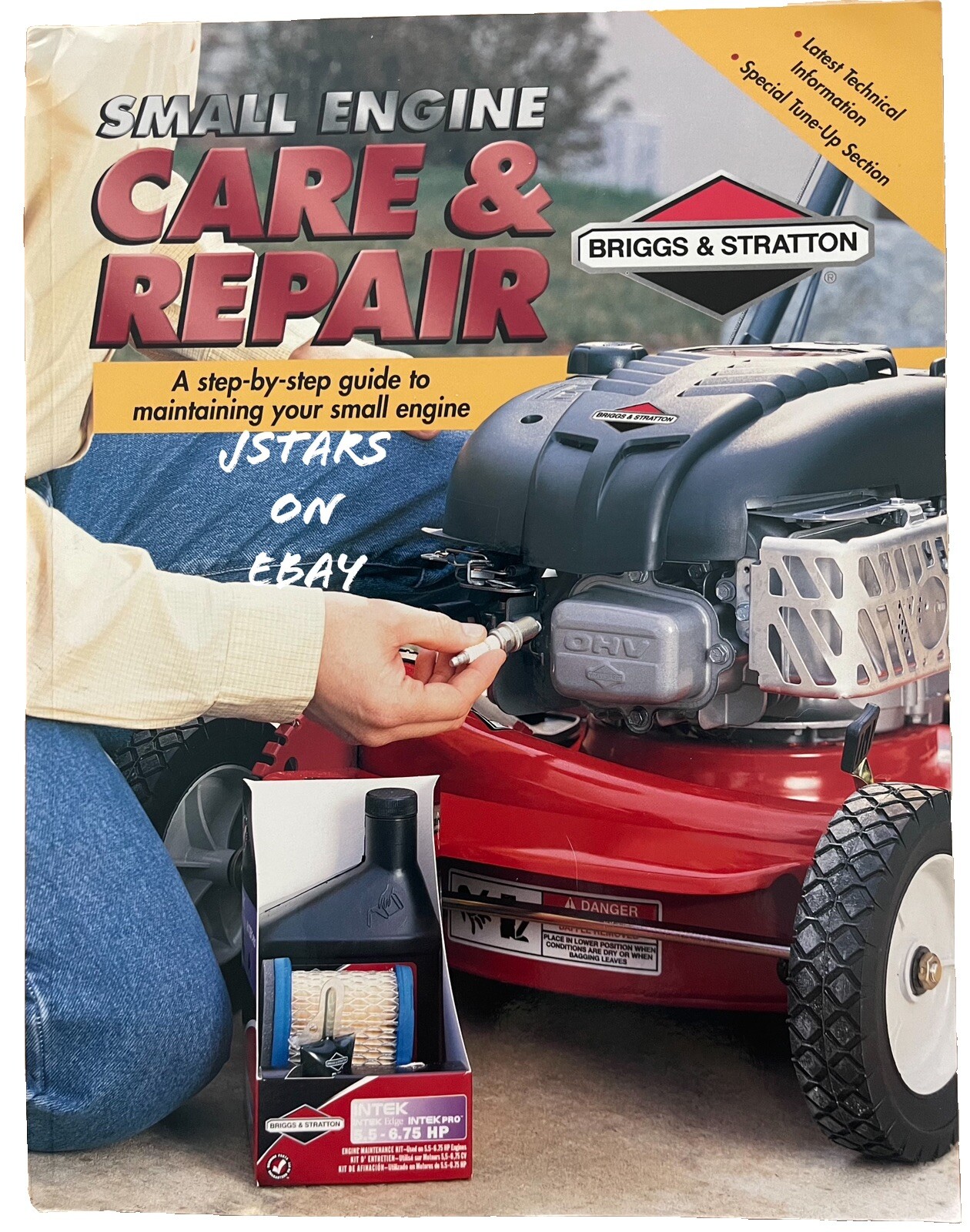 1990s -2000s BRIGGS & STRATTON SMALL ENGINE CARE REPAIR MANUAL LAWN MOWER TILLER