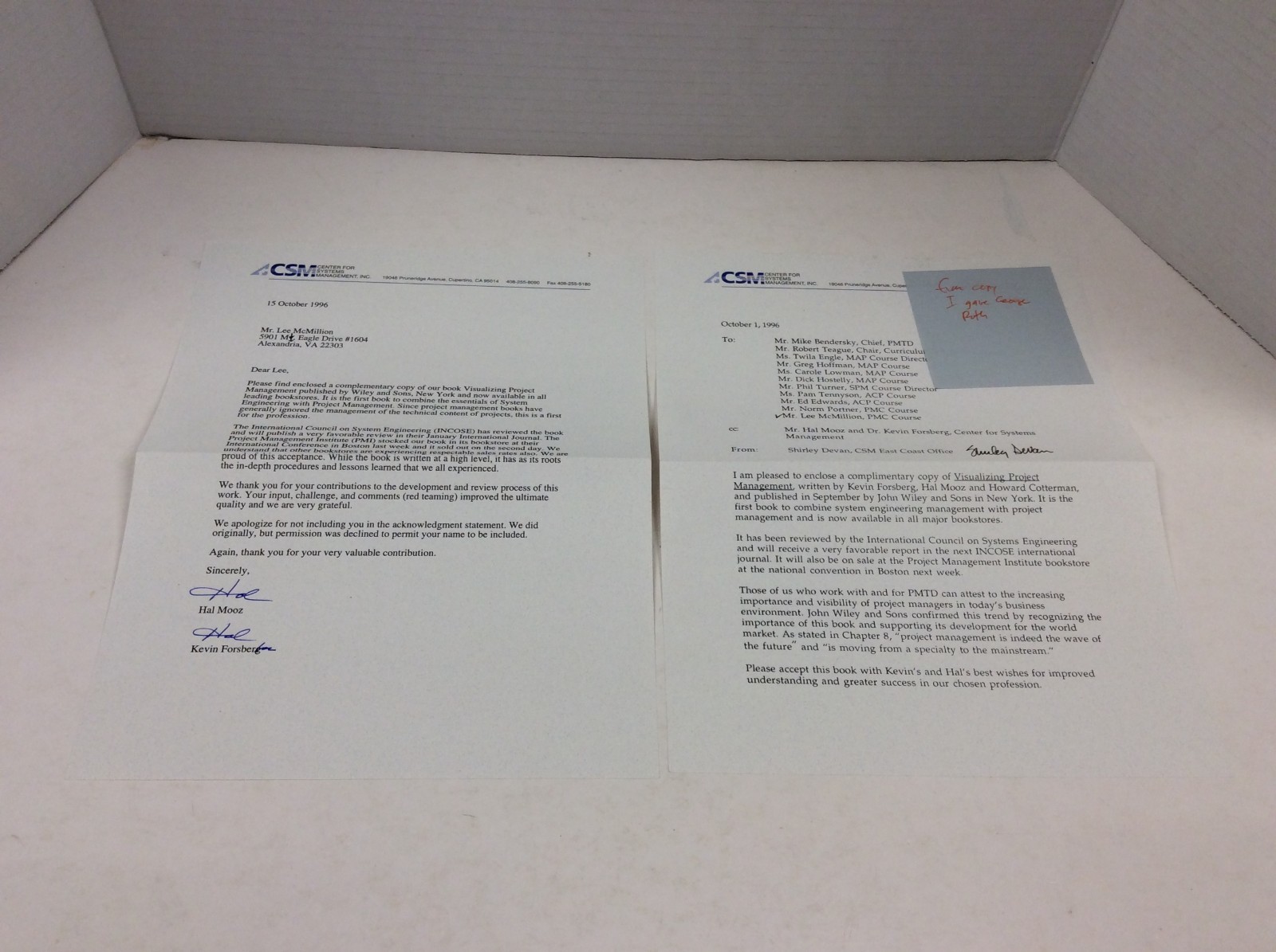VISUALIZING PROJECT MANAGEMENT HC FIRST EDTION, SIGNED Forsberg and Mooz 1996