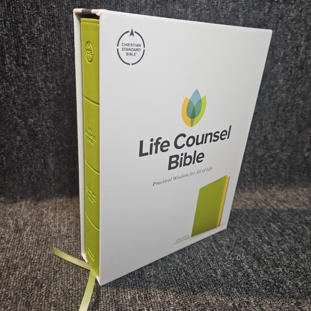 CSB Life Counsel Bible, Apple Green LeatherTouch