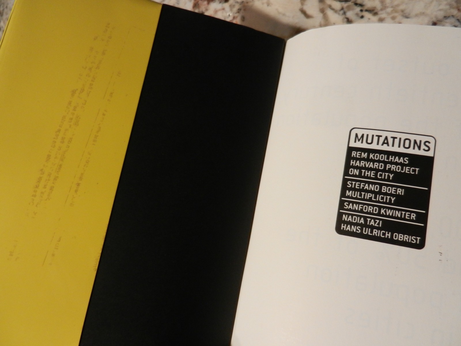 MUTATIONS 2003 REM KOOLHAAS ‘hard’ softcover book Architecture Environment — A+