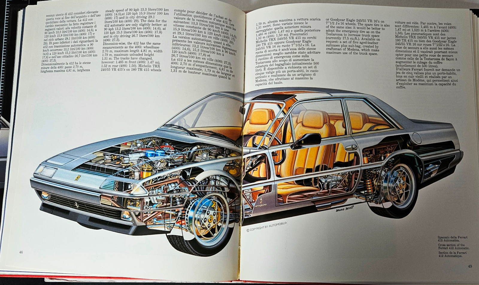 Ferrari 412 Automobilia by Paolo Murani & Stefano Pasini 1986 Hardcover