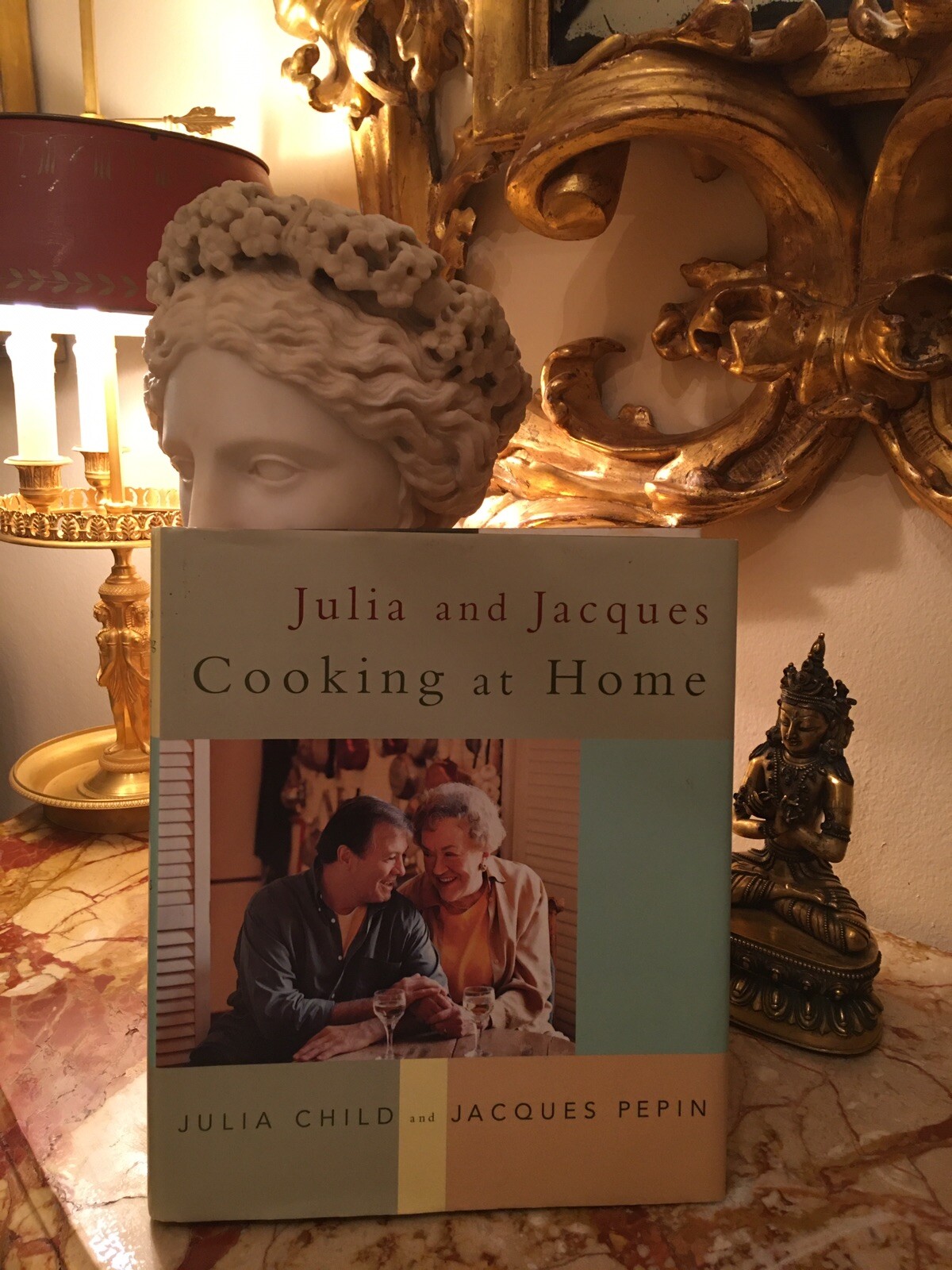 COOKBOOK: Julia and Jacques Cooking at Home. Printed 2000. 430 Pages. Preowned.