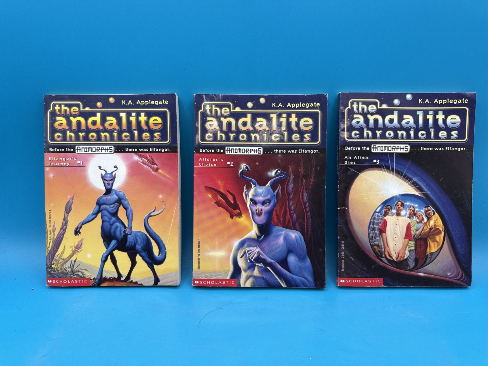 (ANIMORPHS, THE ANDALITE CHRONICLES, Trilogy ) By K A Applegate 1,2,3 Rare