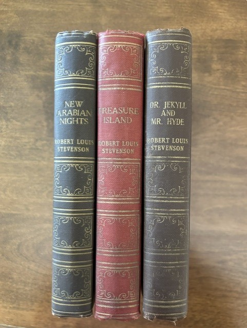Lot of 3 Robert Louis Stevenson The World’s Popular Classics Art Type Edition HC