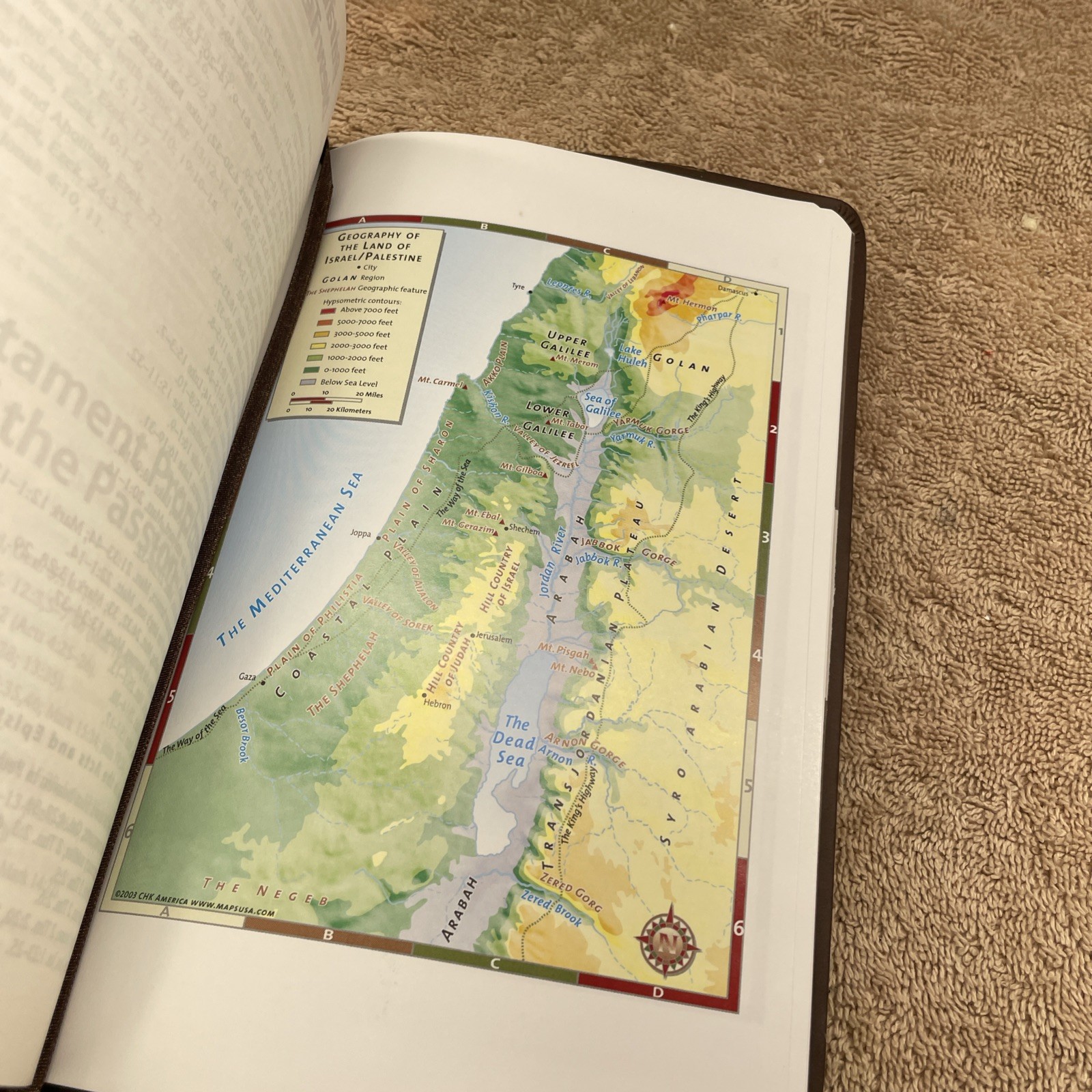 Gift Bible KJV by Hendrickson Publishing Leather Brown Color Maps Unused
