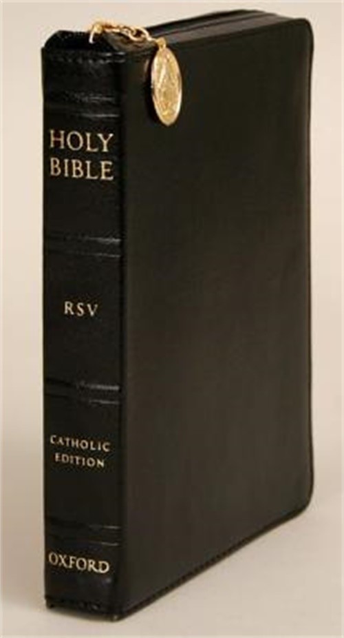 Catholic Bible-RSV-Compact Zipper (Leather / Fine Binding)