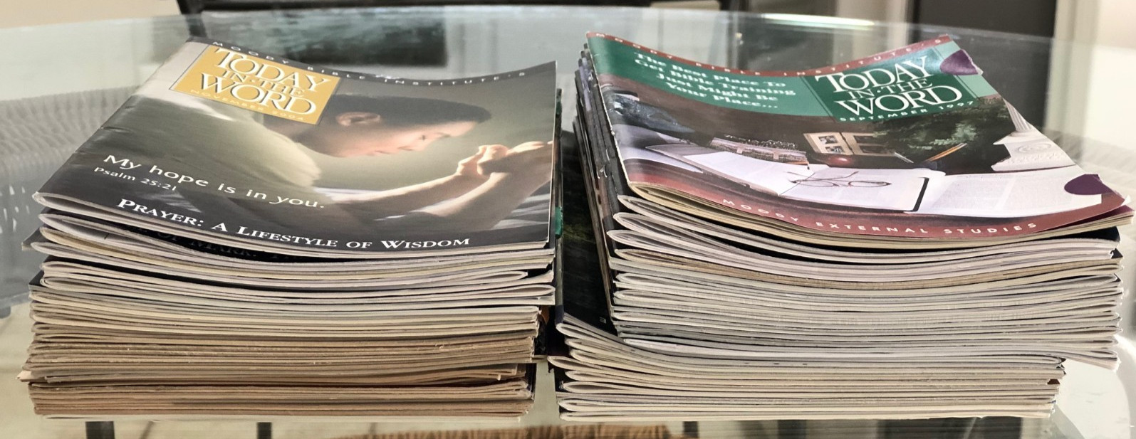 Lot of 53 Stapled Booklets TODAY IN THE WORD Moody Bible Institute – 1990s-2000s