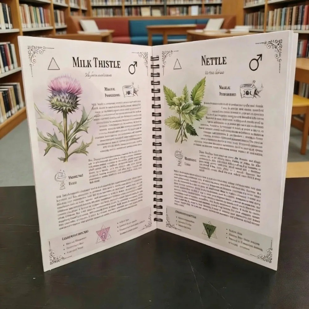 The Natural Healing Handbook, Spiral-Bound Guide for Herbal Remedies and Natural