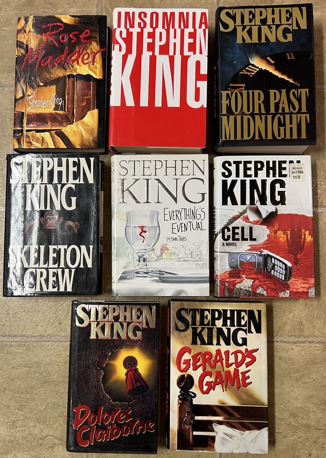 Lot of 8 Stephen King Hardcover Books Insomnia Skeleton Crew 14 Dark Tales