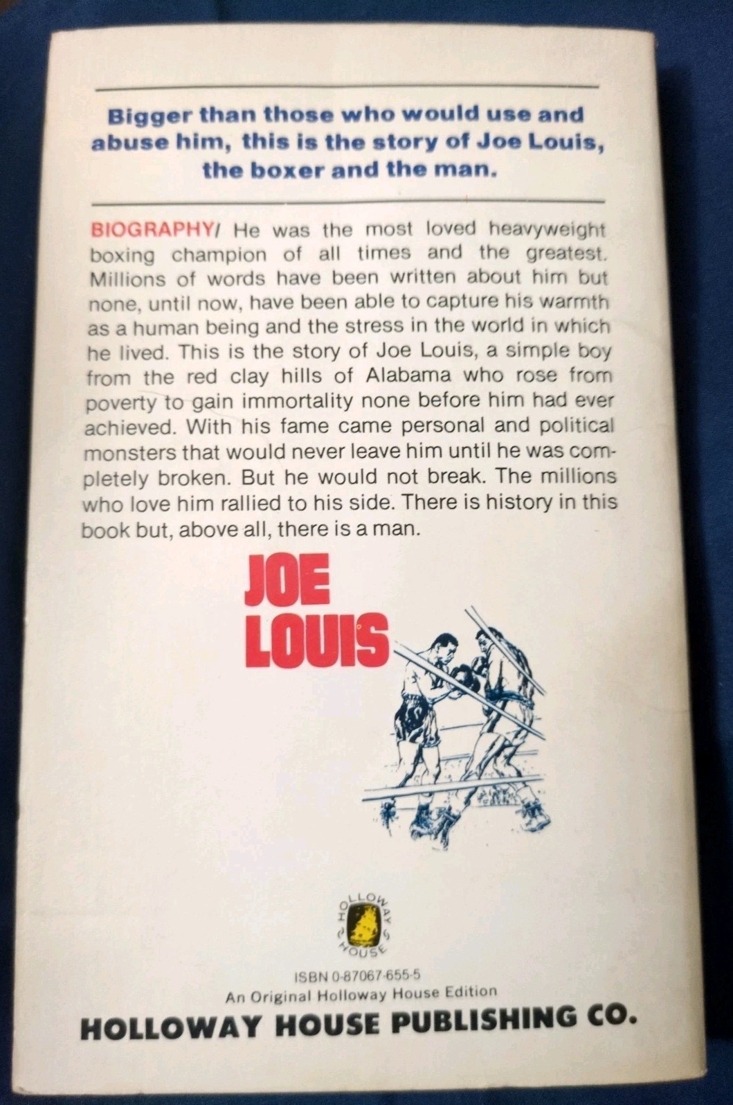 Joe Louis Biography of a Champion by Rugio Vitale PB Book 1979 BOXING