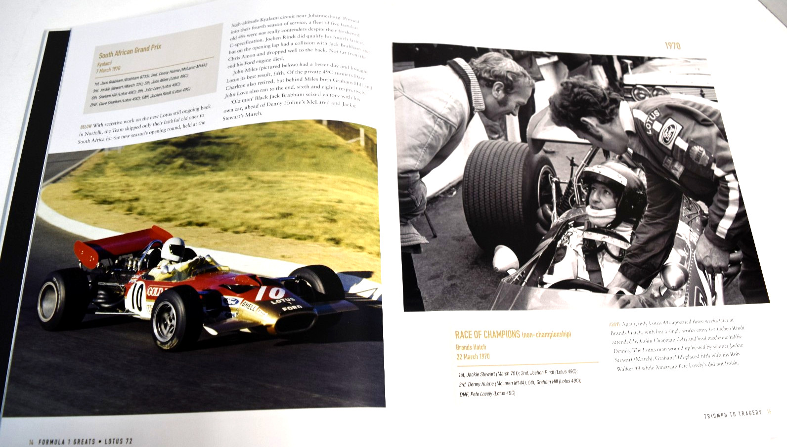 LOTUS 72 Formula 1 Greats 1970-75 by Pete Lyons Hardbound – Fittipaldi *GOOD*