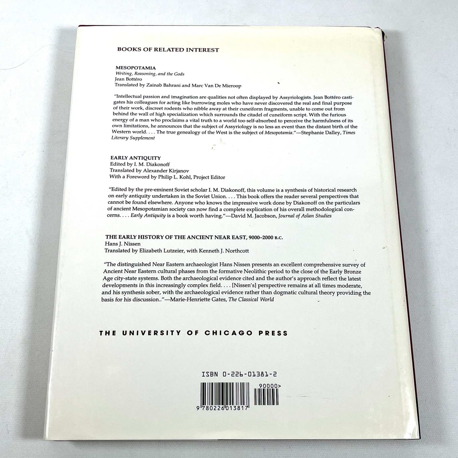 The Uruk World System, The University of Chicago Press, 1993, Near Fine HC