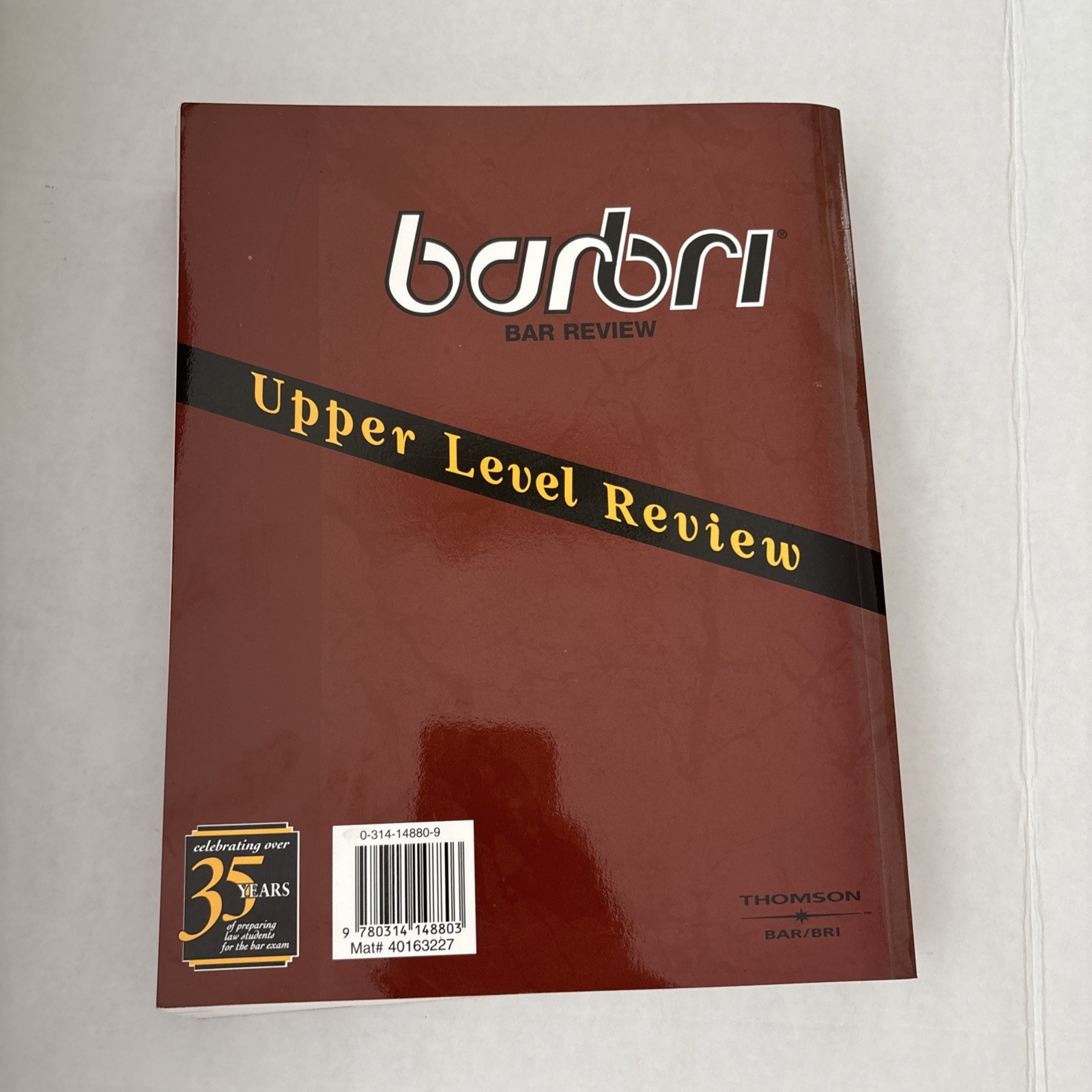 BARBRI BAR REVIEW – UPPER LEVEL REVIEW By Bar/bri