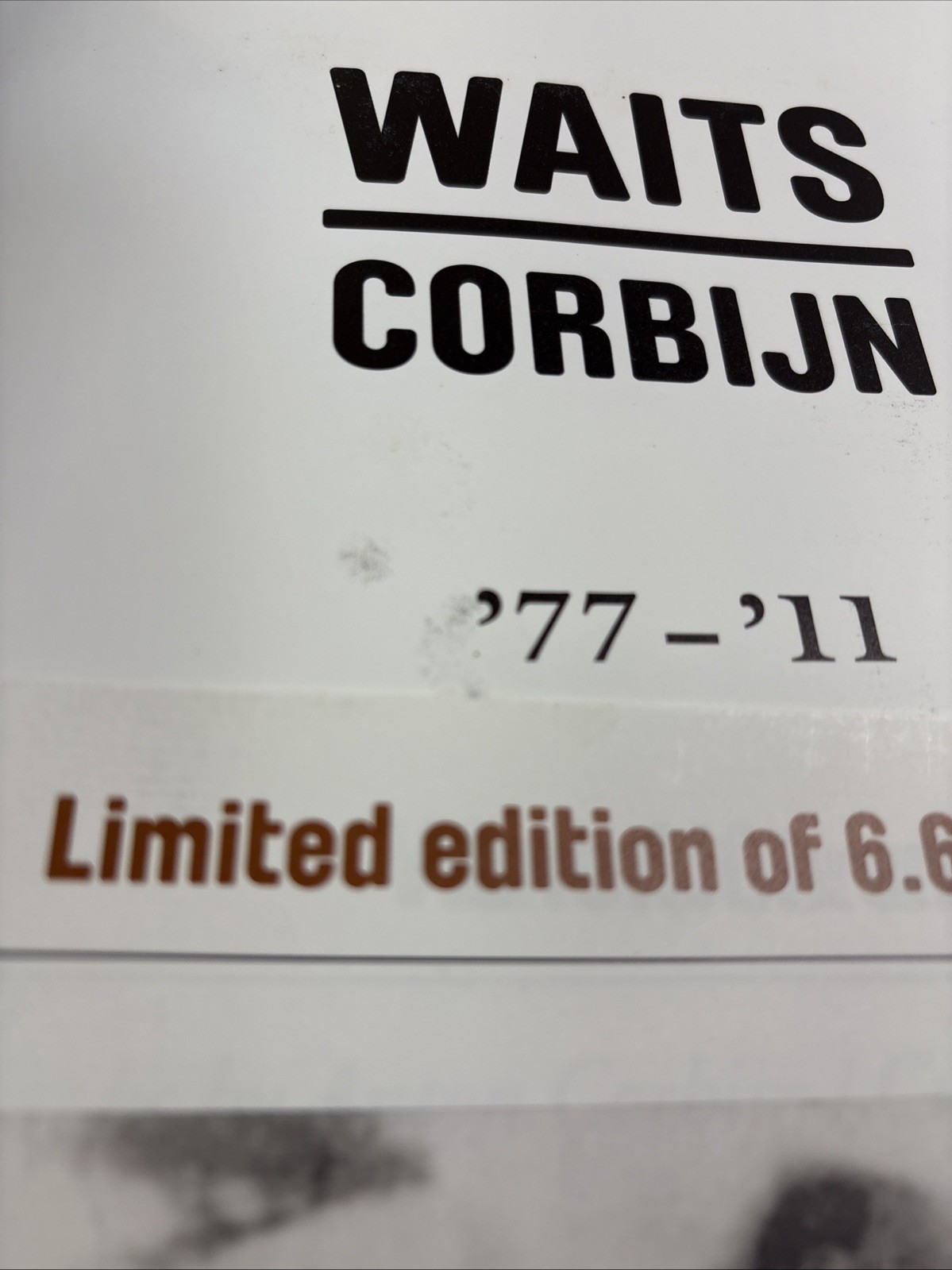 Tom Waits / Anton Corbijn #2208 Limited 6600 W/box (Read Description)