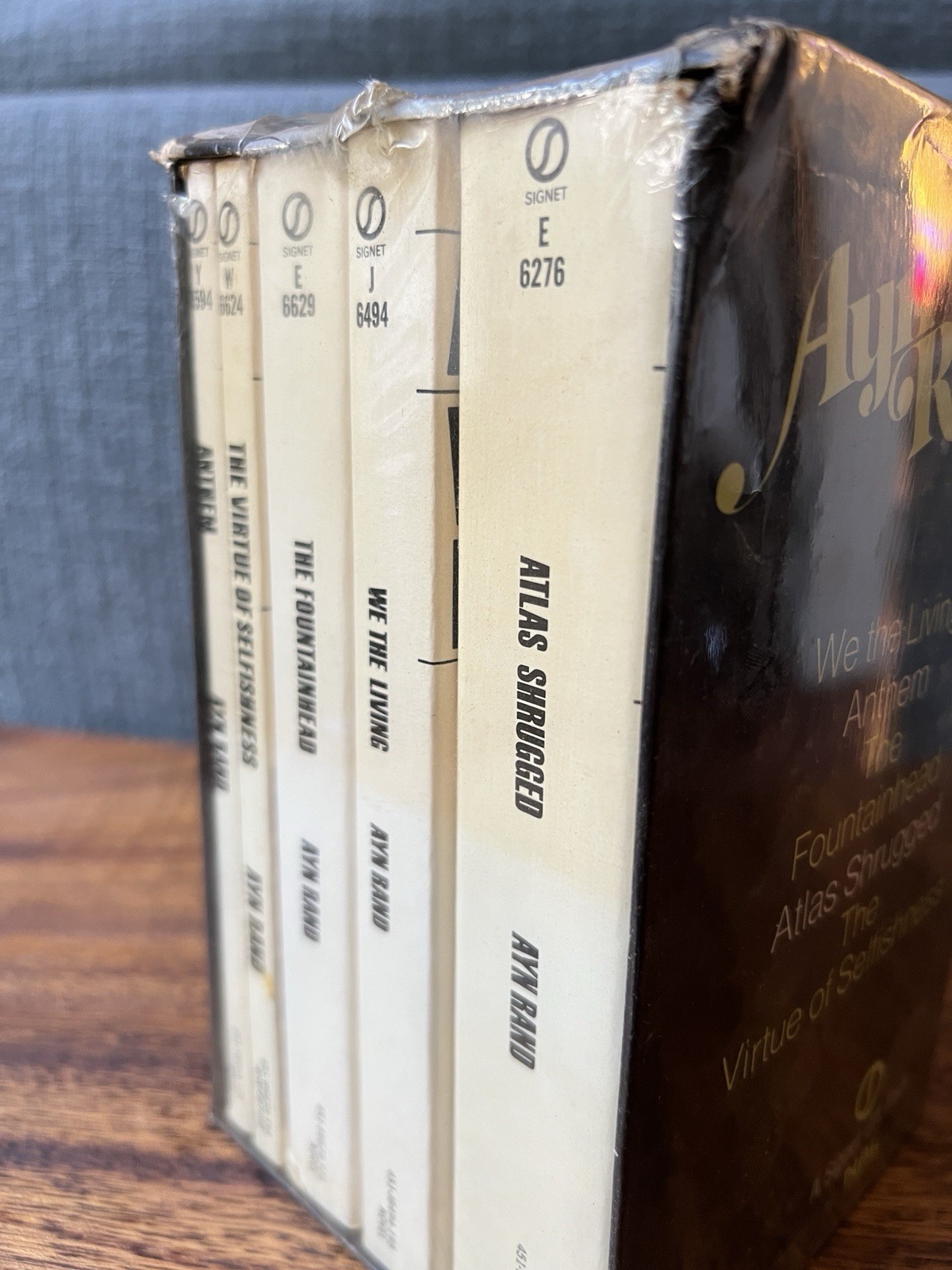 Ayn Rand A Signet Gift Pack 5 Books Set SEALED VINTAGE Rare *REaD* Fountainhead