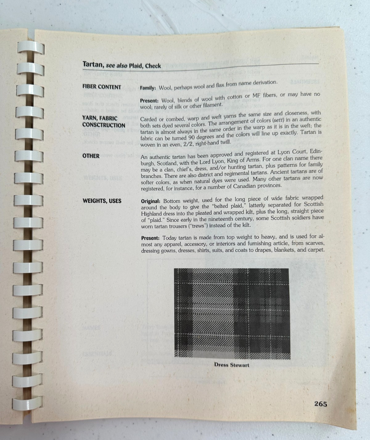 Fabric Glossary 4th Edition By Mary Humphries Includes Fabric Swatch Samples