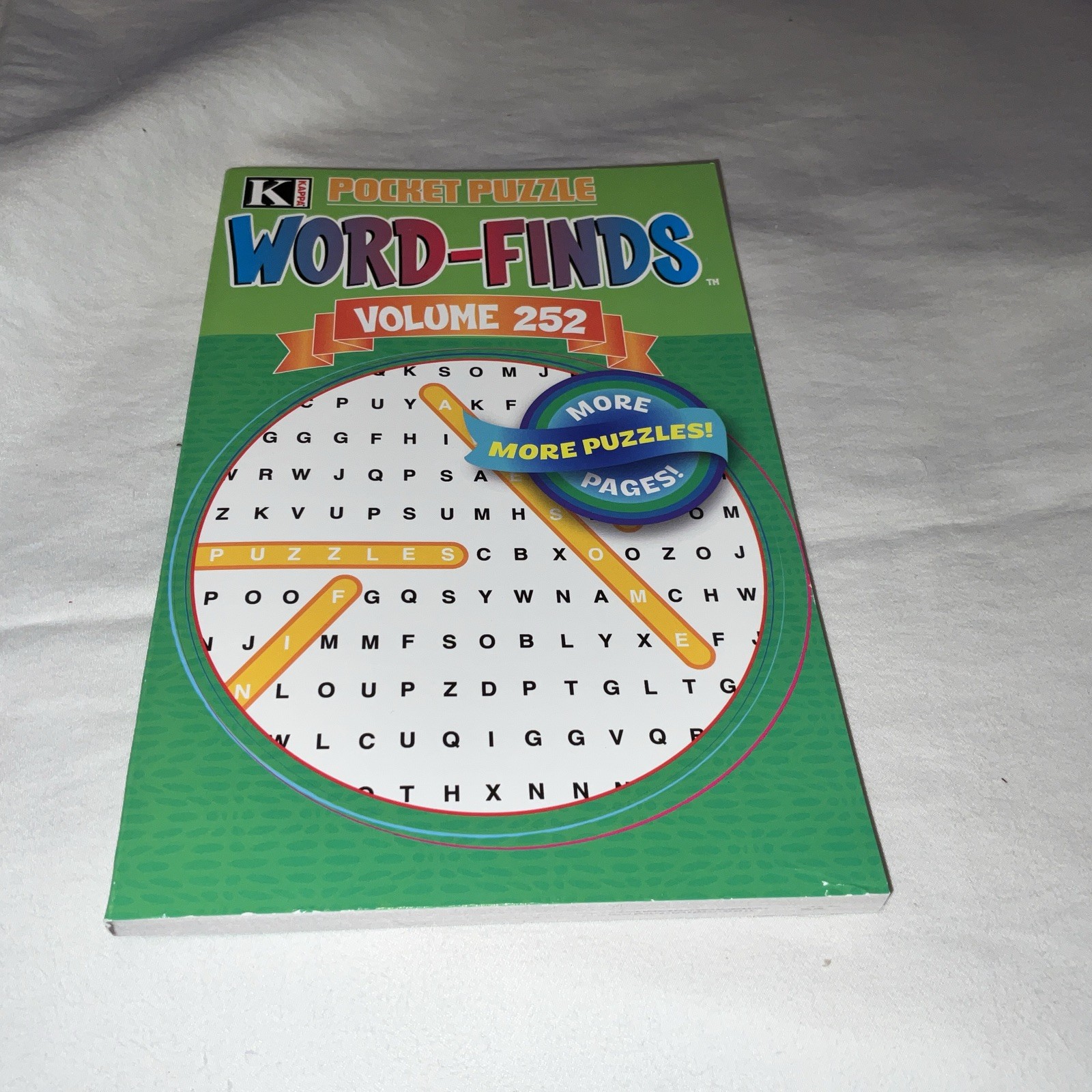 KAPPA Word-Find Pocket Puzzle Volume 252 Pages 129 W/ 58 Puzzles Large Print NEW