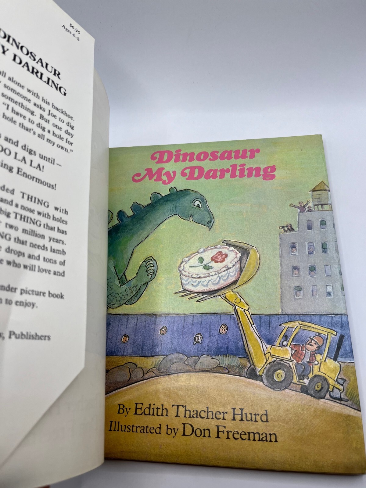 DINOSAUR MY DARLING by Edith Thacher Hurd, Illustrated by Don Freeman, 1st, HCDJ