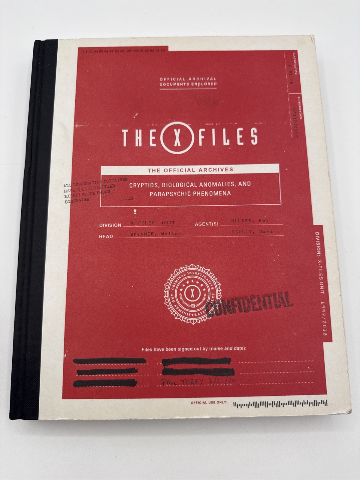 The X-Files: The Official Archives: Cryptids, Biological Anomalies B4