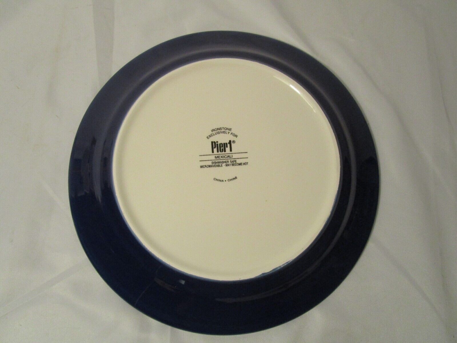 Pier 1 Mexicali Ironstone Salad Luncheon Plates 8 3/4″ 8.75″ Diameter Excellent