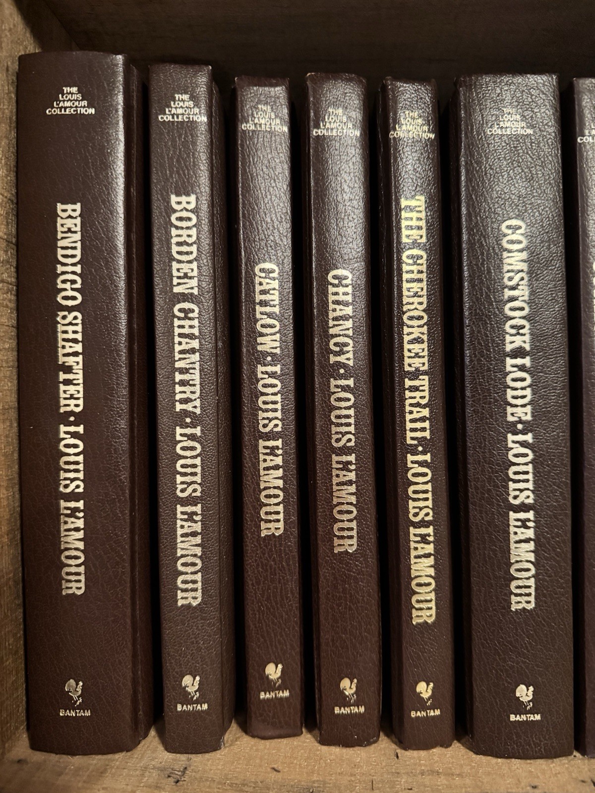 Louis L’Amour Bantam 78 Leatherette Western Novels Short Stories Will Separate