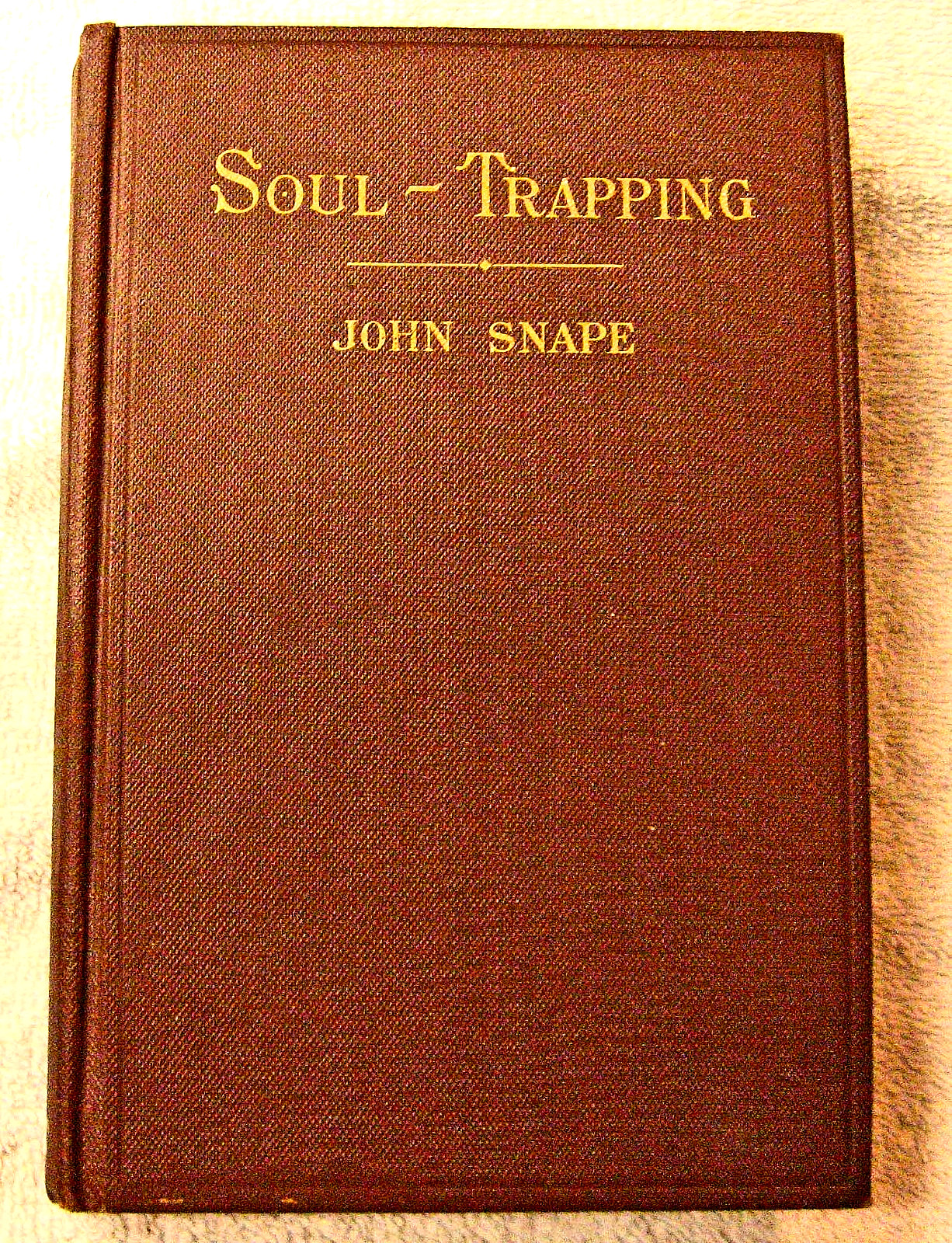 Soul Trapping and Other Sermons by John Snape 1927 HC Judson Press