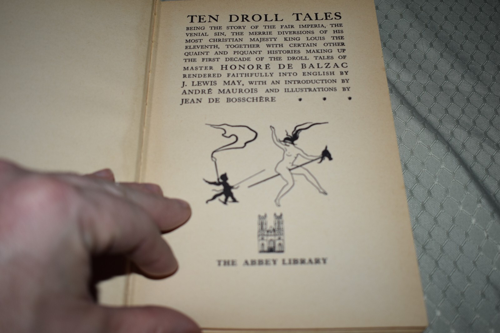 Droll Stories by Honore de Balzac (Abbey Library, dust jacket)