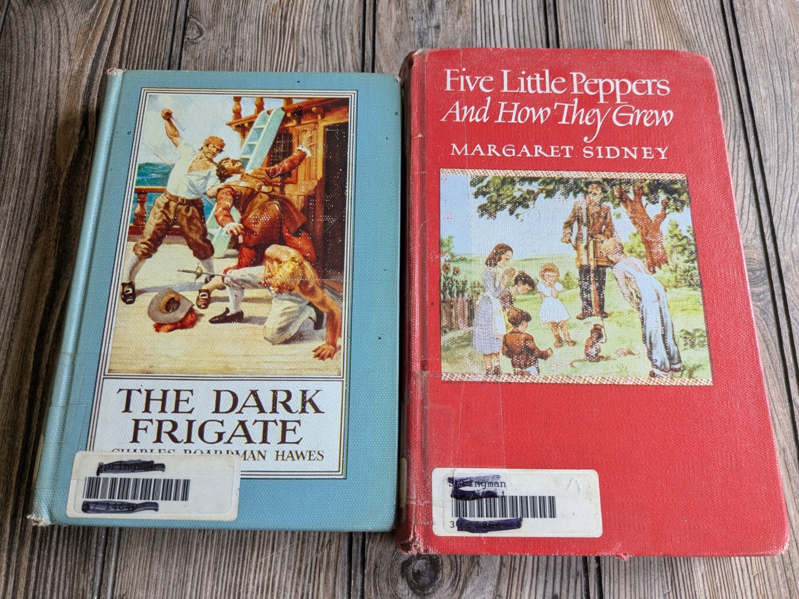 Lot of 2 – Five Little Peppers and How They Grew & The Dark Frigate