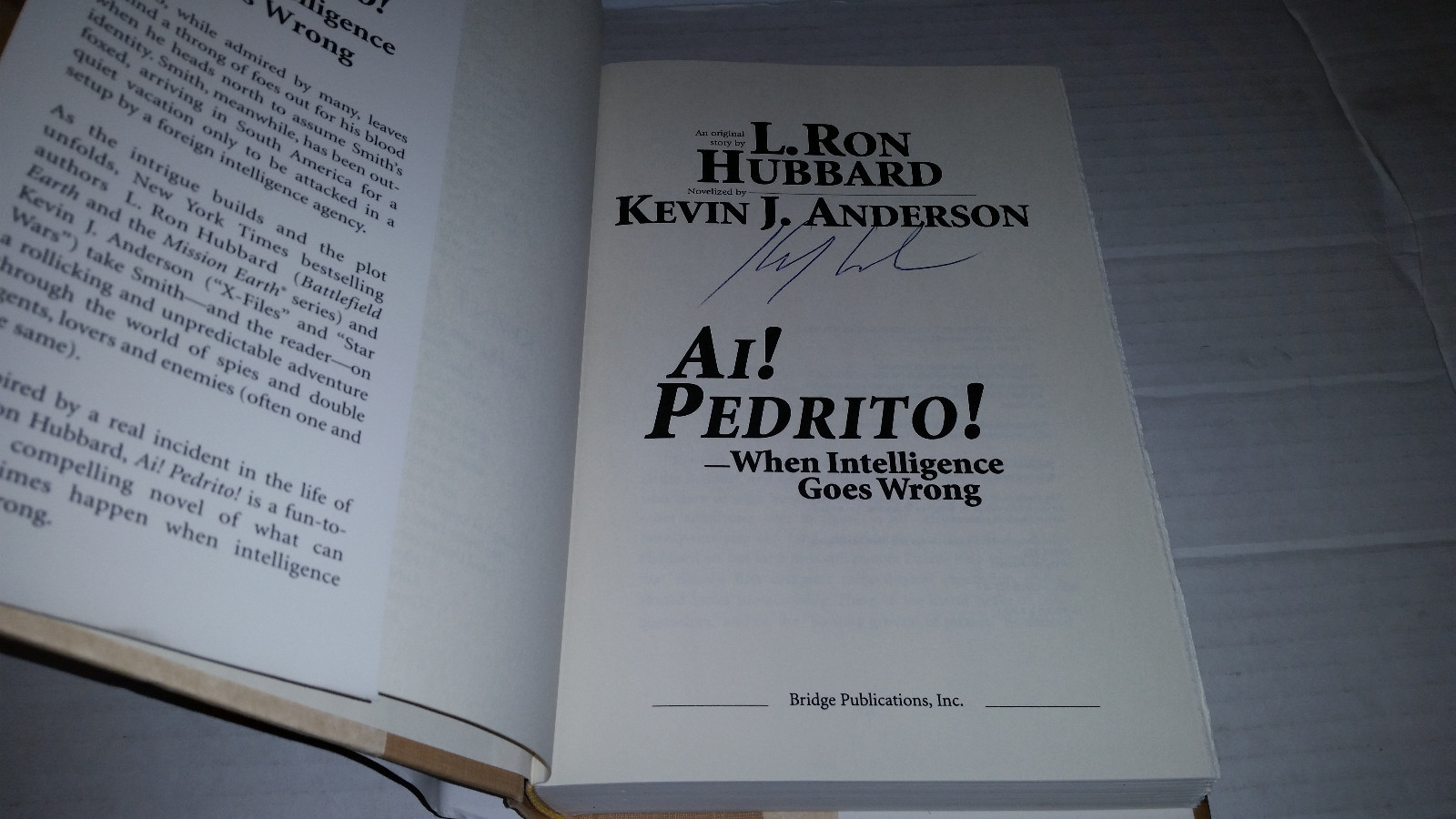 Ai! Pedrito! : When Intelligence Goes Wrong by Kevin J. Anderson SIGNED 1st/1st