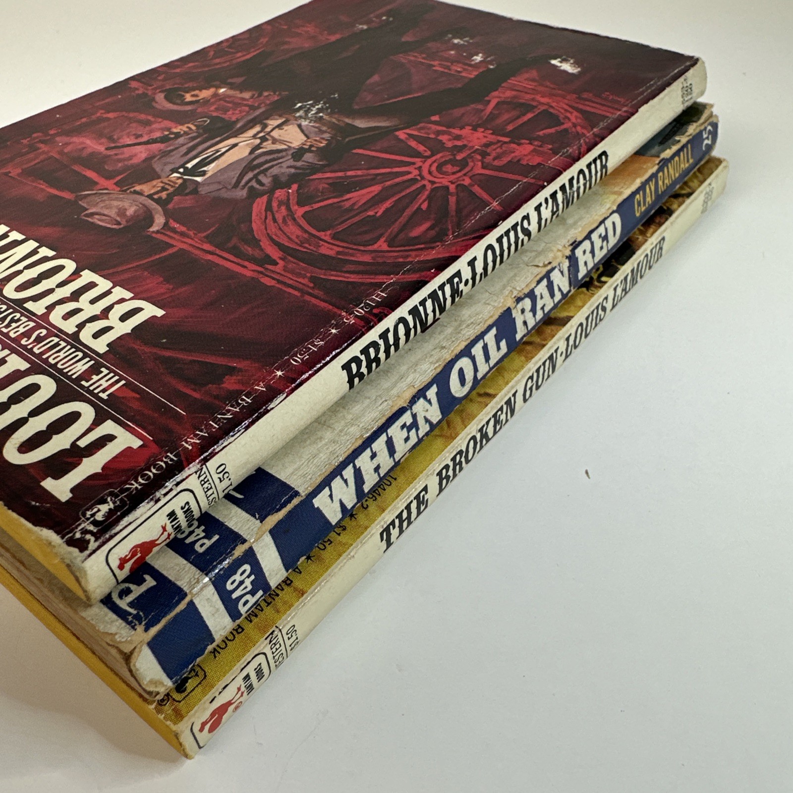 Lot of 3 Vintage Western Paperbacks Louis L’Amour & 1953 Clay Randall Pennant