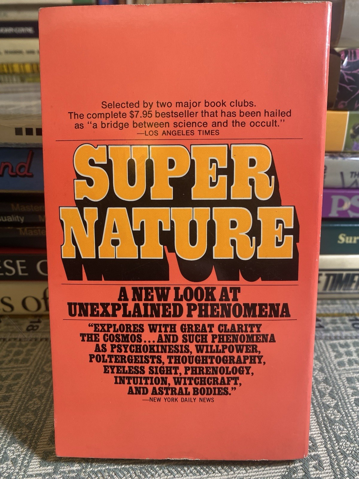 Supernature by Lyall Watson 1974 Mass Market